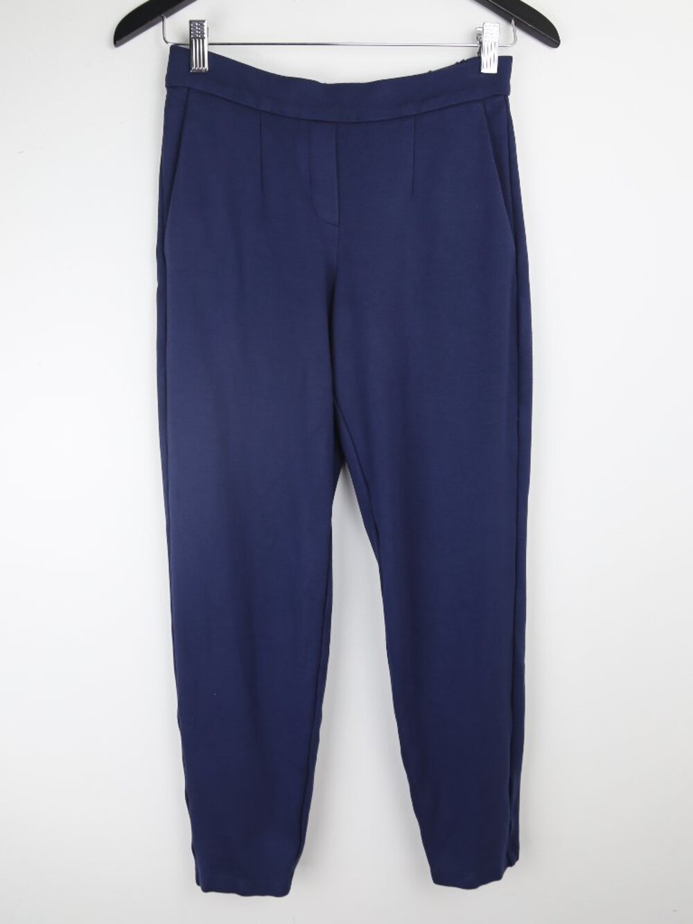 Aritzia Babaton Conan Navy Blue Dress Pant Slim Fit Cropped Trousers Size 0